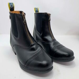 Moretta Clio Plus 9963 Womens 5 Black Paddock Boots Equestrian Riding Zip Horse